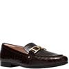 CLARKS WOMENS LEATHER LOAFER - BROWN